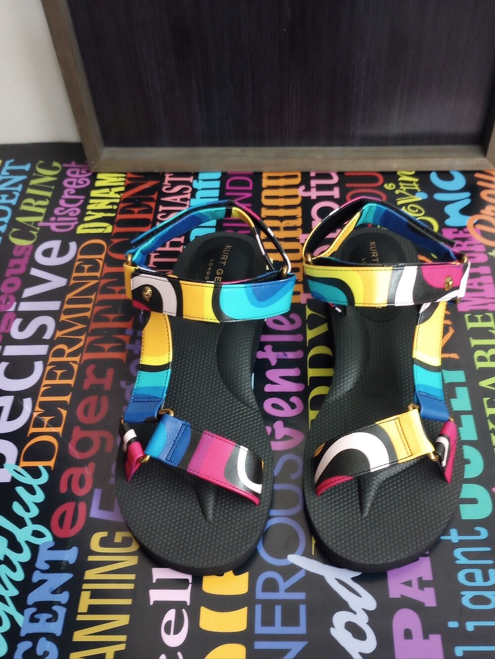 Kute,Kolorful Kurt Geiger Sandals!.